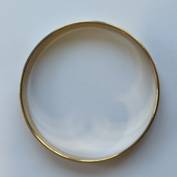 Vintage MONET Gold Bangle Bracelet - Picture 3 of 4